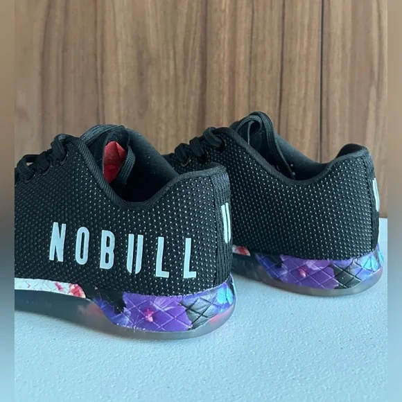 NOBULL Women's Black Space Floral Trainers W6-M4.5 - Picture 9 of 14